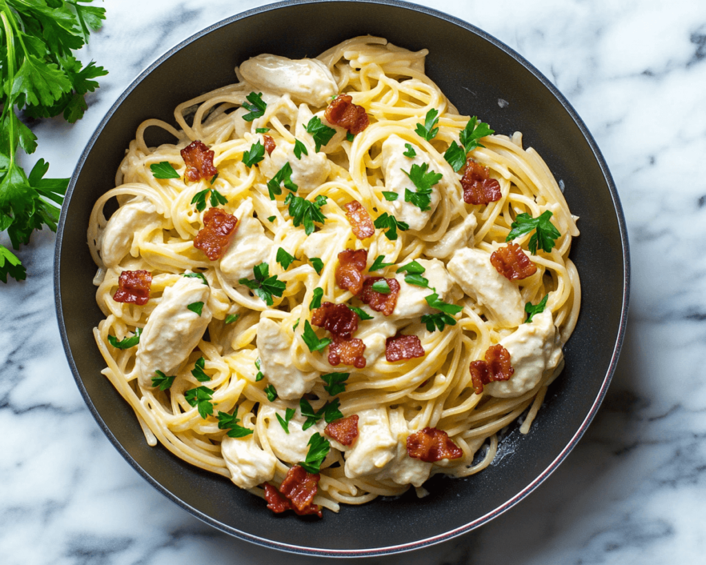 Chicken Bacon Ranch Pasta