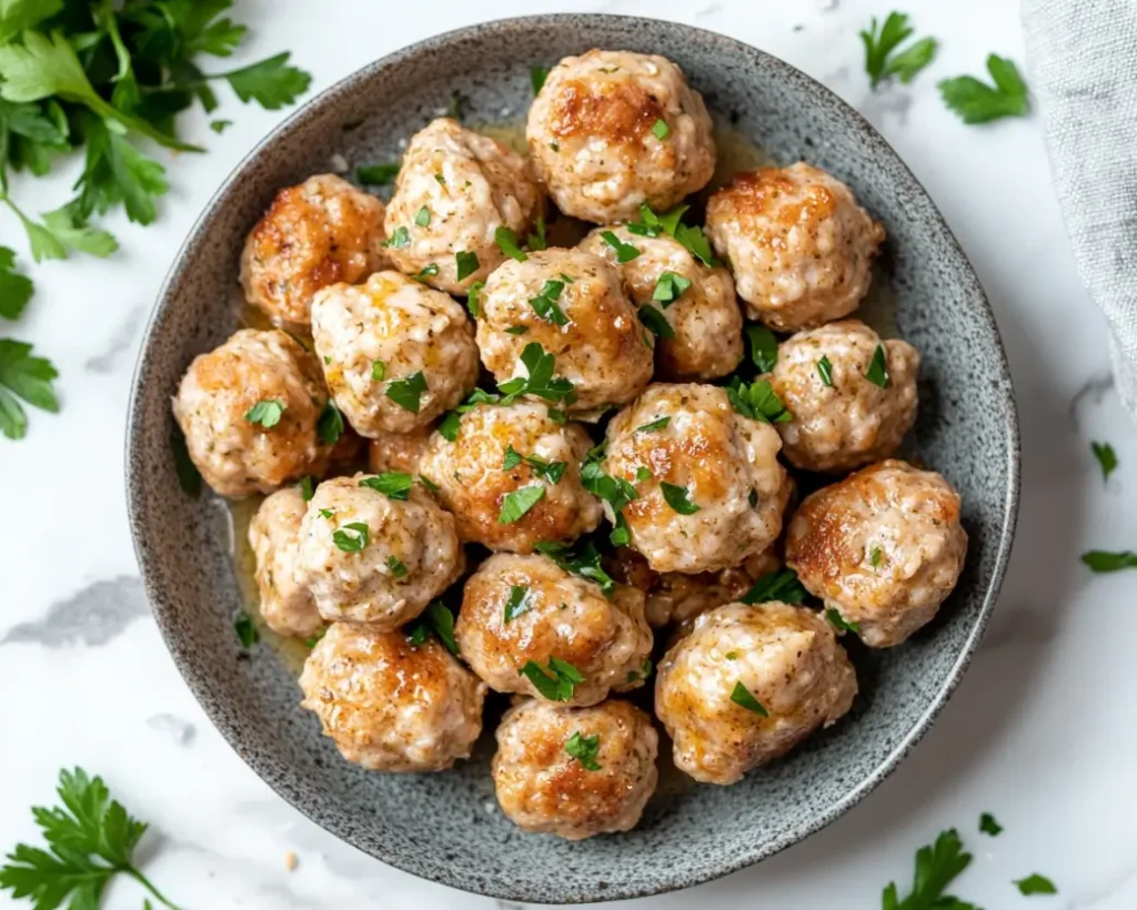 Honey Mustard Chicken Meatballs