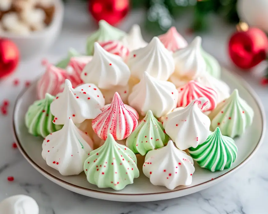 Christmas Meringue Kisses