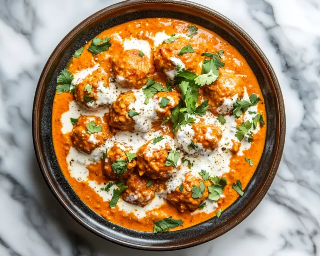 Tikka Masala Chicken Meatballs