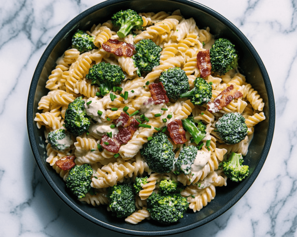 Creamy Bacon Broccoli Pasta Salad