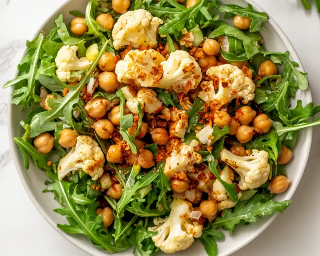 Roasted Cauliflower and Chickpea Salad