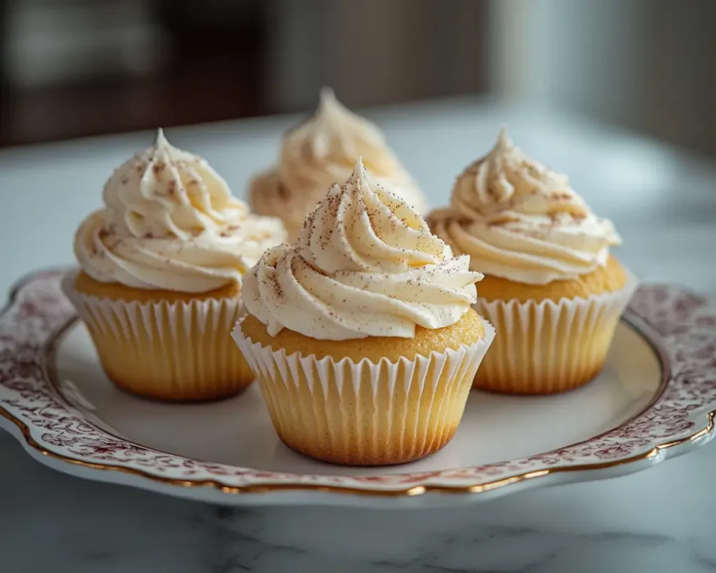 Apple Cider Cupcakes with Spiced Frosting