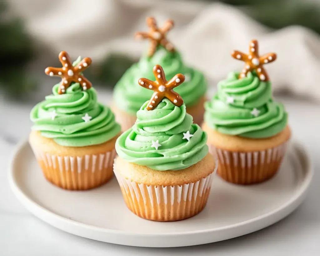 Christmas Tree Cupcakes