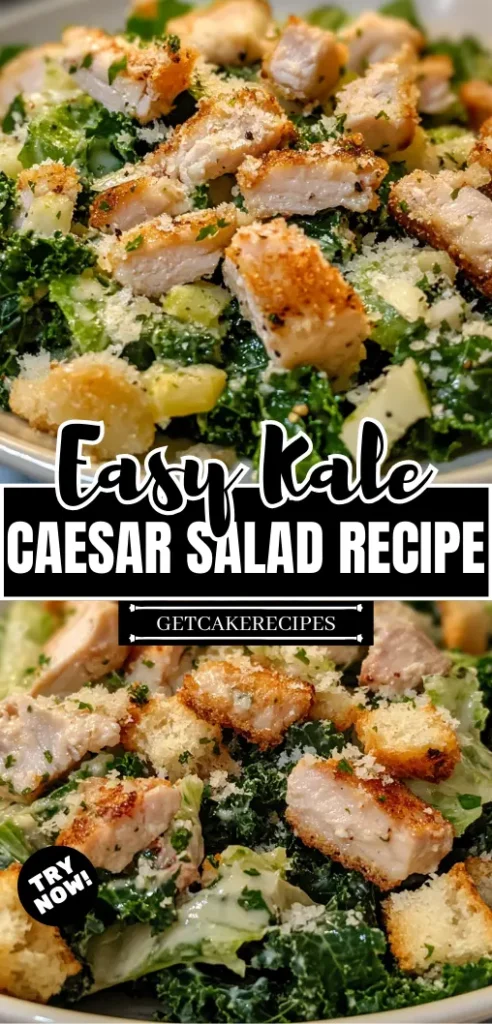 Easy Kale Caesar Salad Recipe