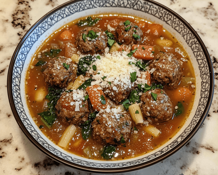 Easy Italian Meatball Soup