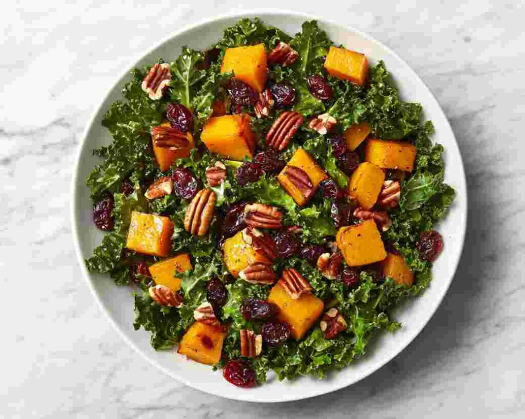 Roasted Butternut Squash and Kale Salad