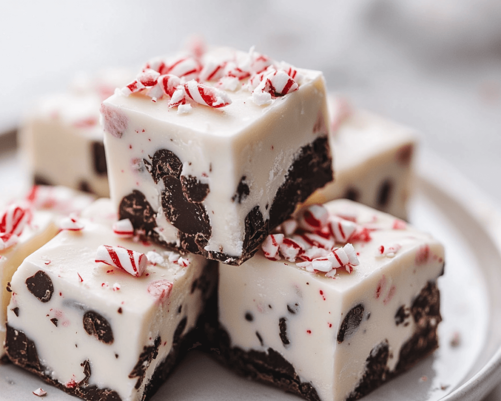 Peppermint Bark Fudge