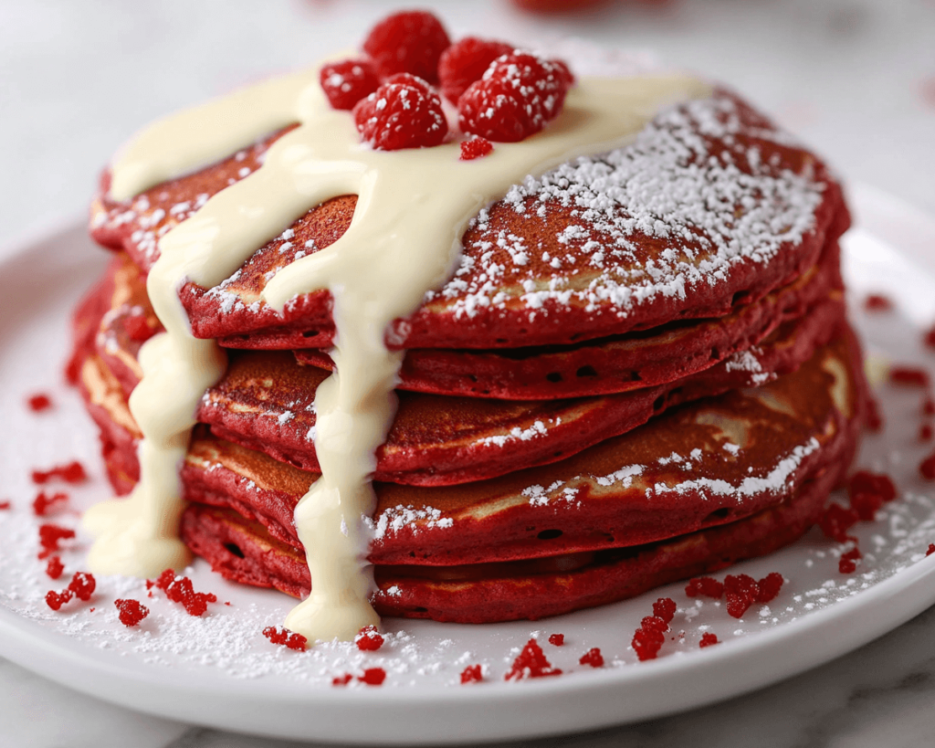 Red Velvet Pancakes