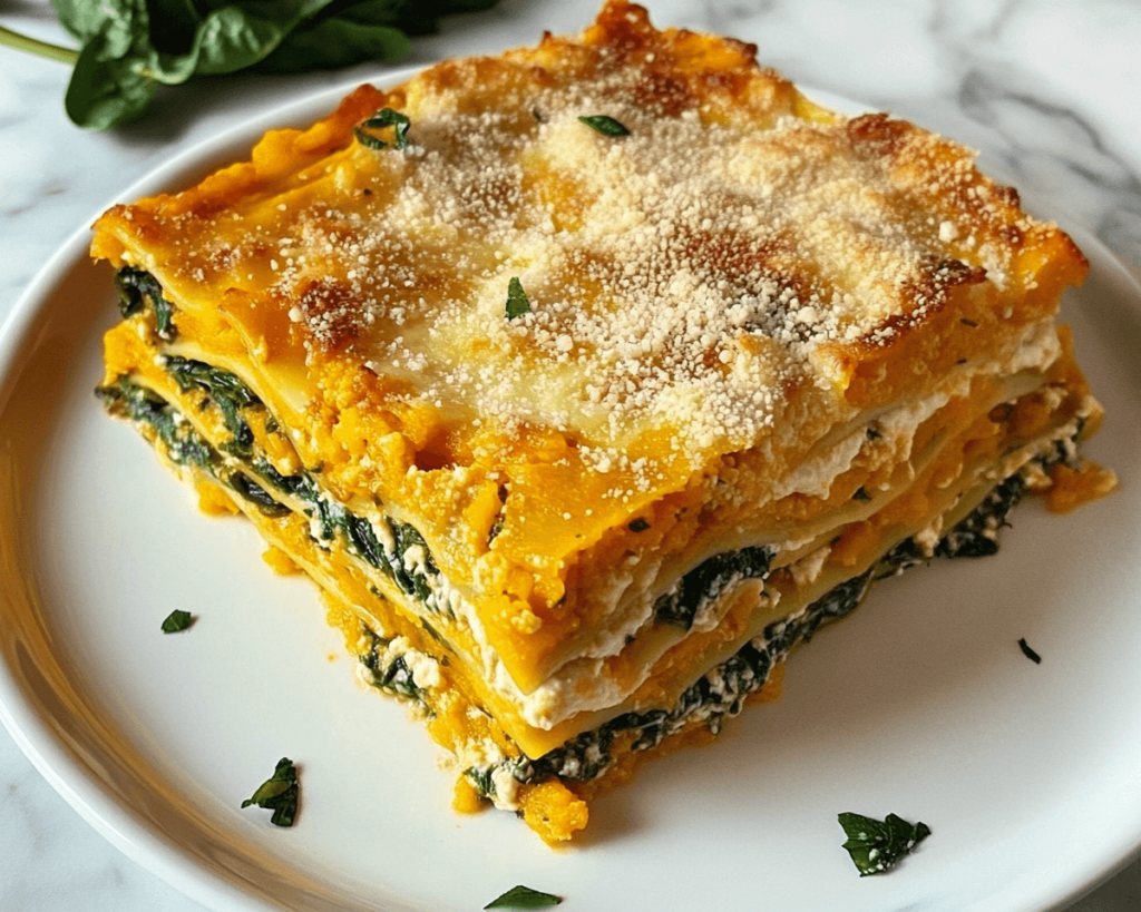 Butternut Squash and Spinach Lasagna