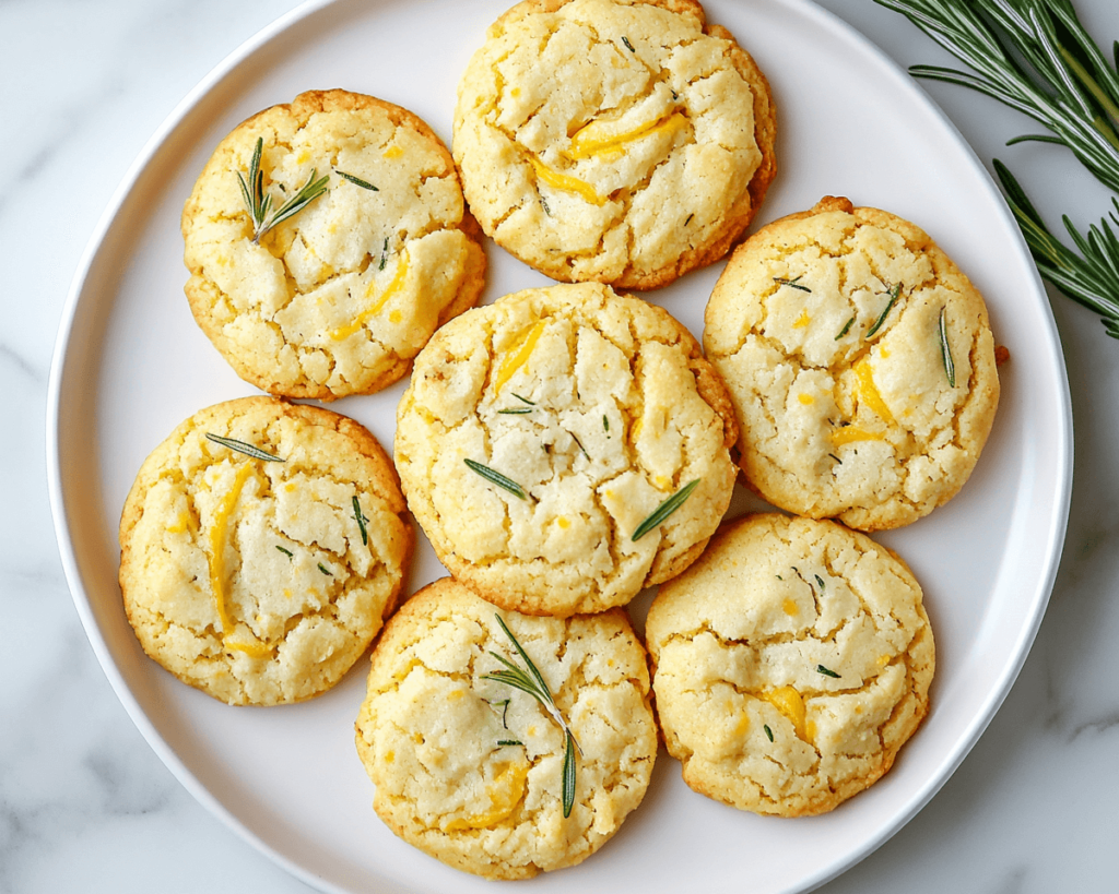 Lemon Rosemary Butter Cookies