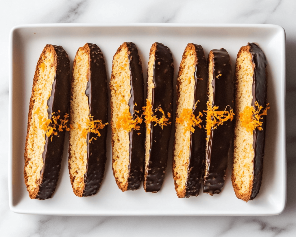 Chocolate-Dipped Orange Biscotti