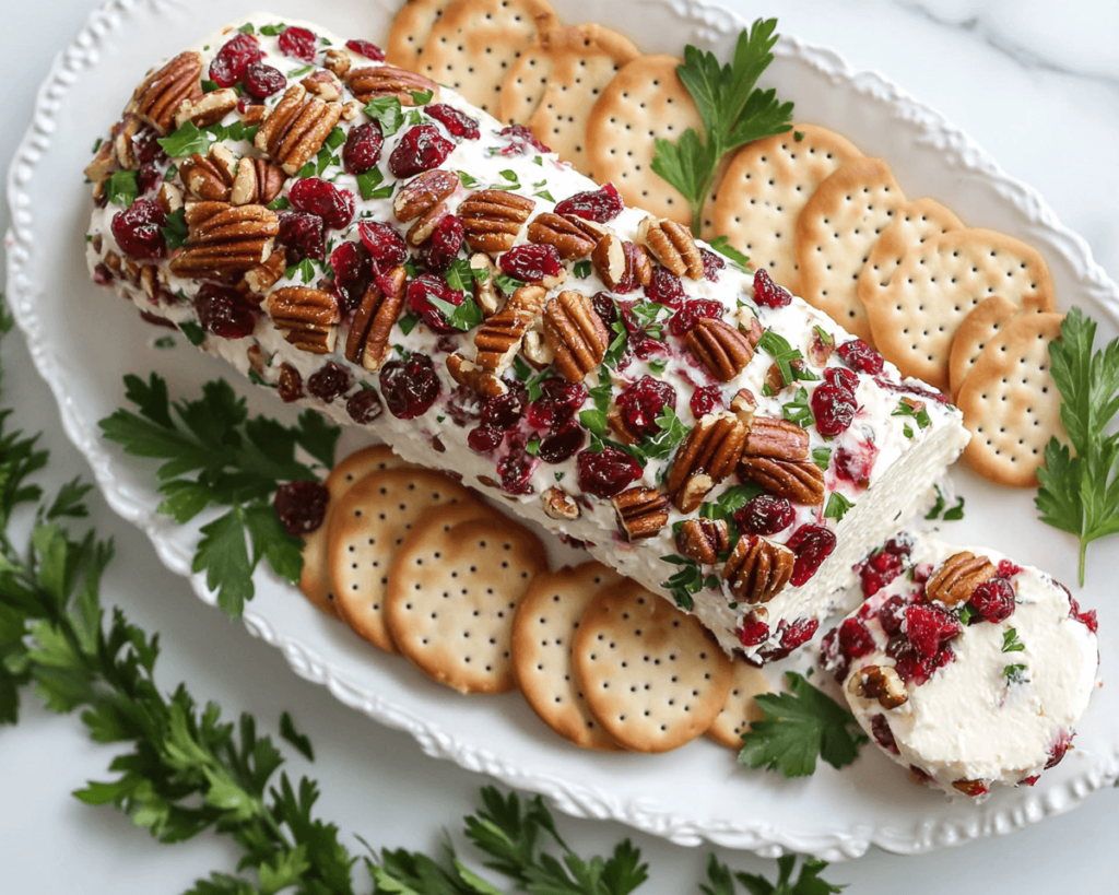 Cranberry Pecan Cheese Log