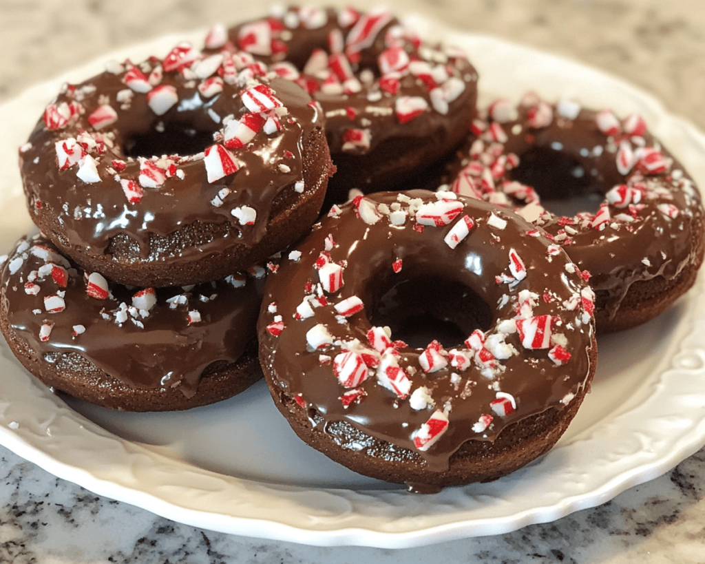 Chocolate Peppermint Donuts