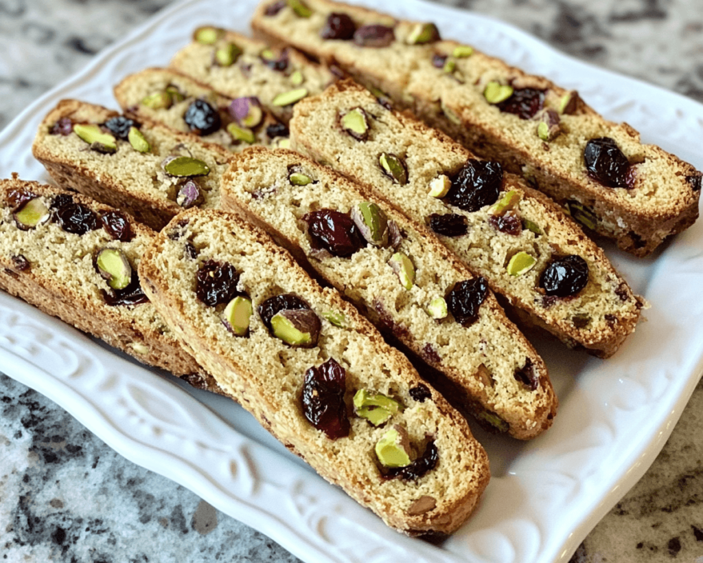 Cherry Pistachio Biscotti