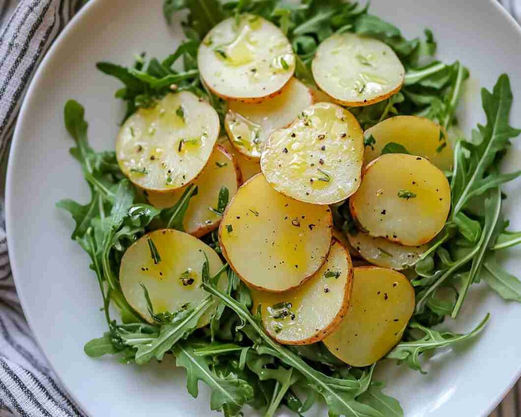 Warm Potato and Arugula Salad