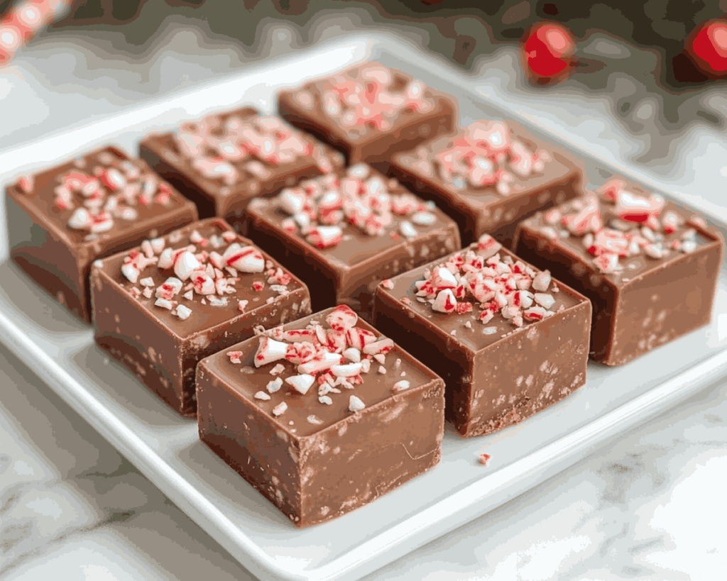 Chocolate Peppermint Fudge