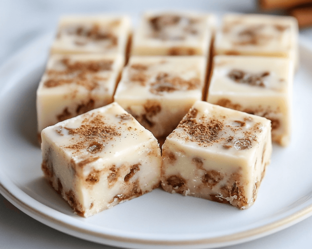 Cinnamon Roll Fudge