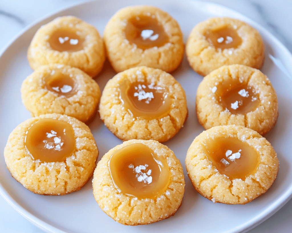 Salted Caramel Thumbprints