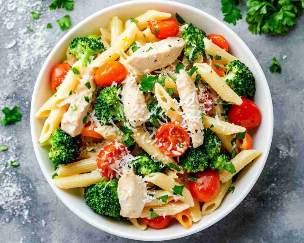 Easy Chicken Pasta Primavera