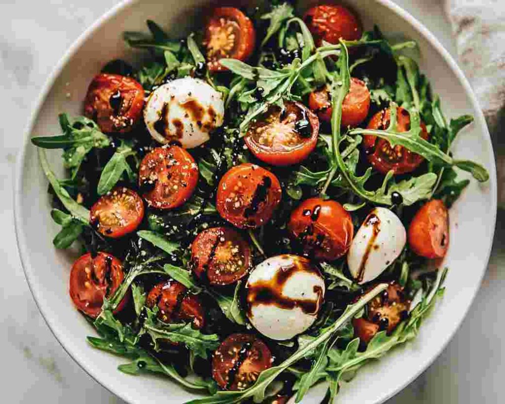 Winter Caprese Salad with Roasted Tomatoes