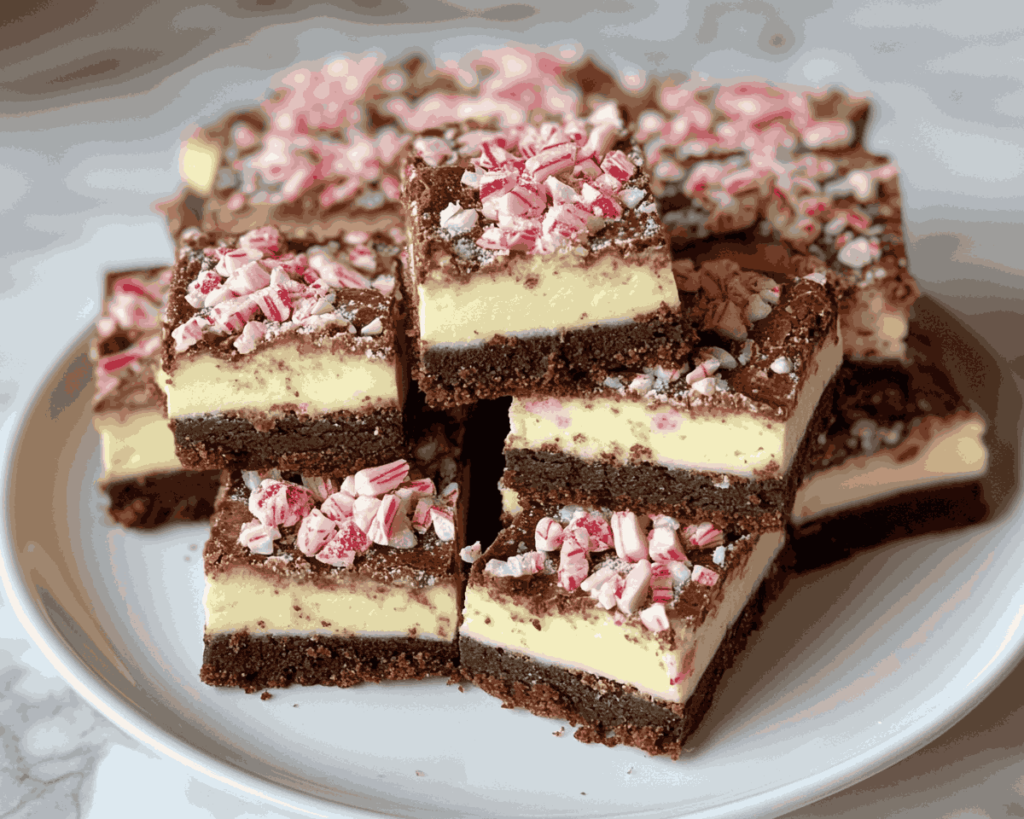 Peppermint Bark Brownies