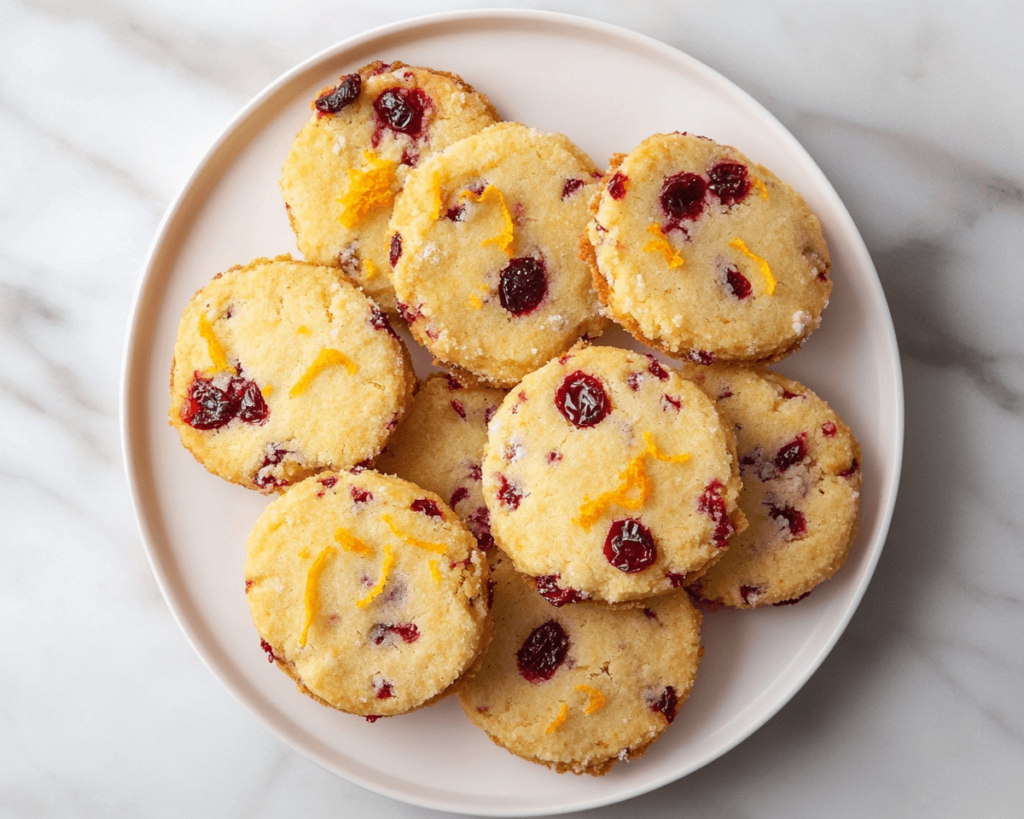 Cranberry Orange Shortbread