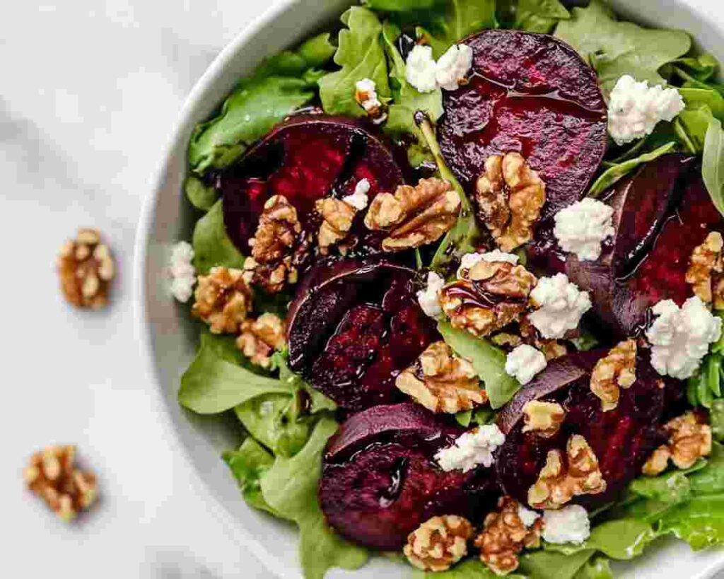 Roasted Beet and Goat Cheese Salad