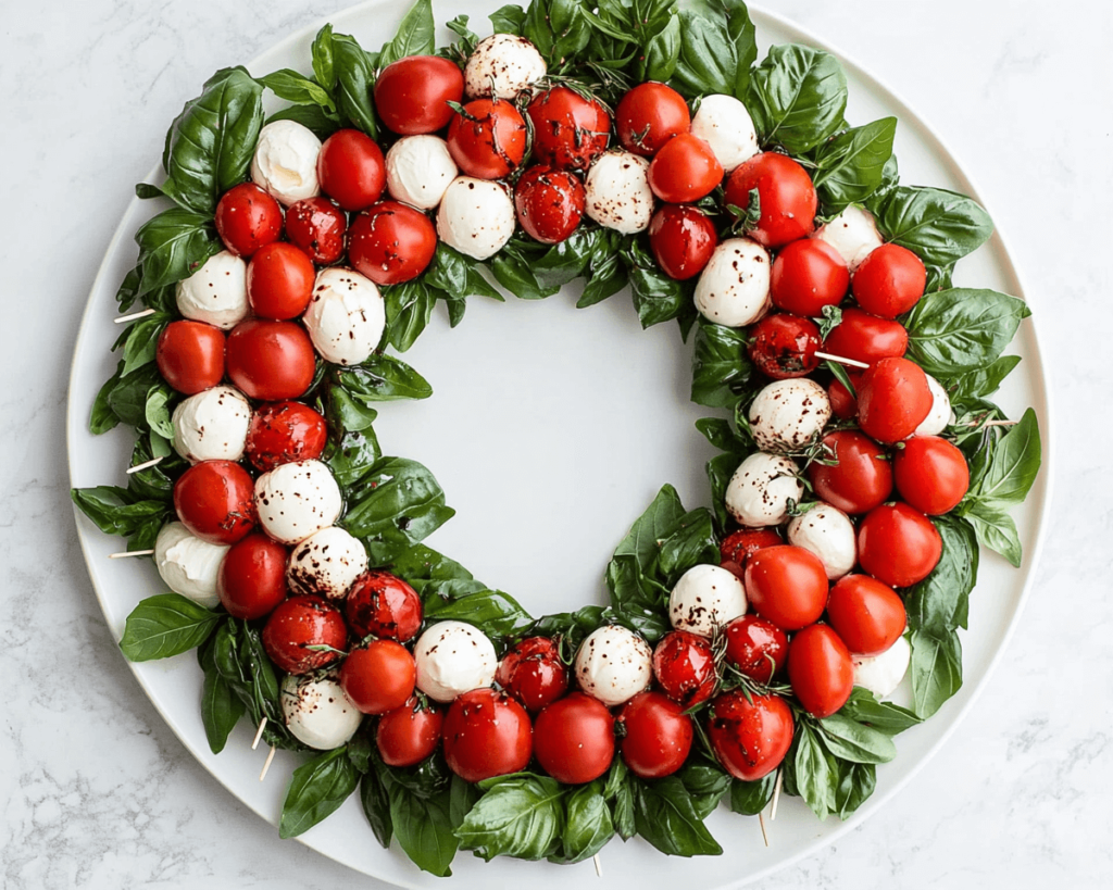 Caprese Christmas Wreath