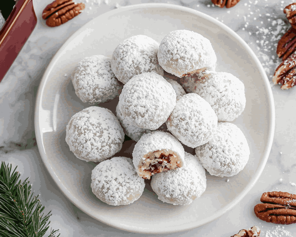 Pecan Snowball Cookies