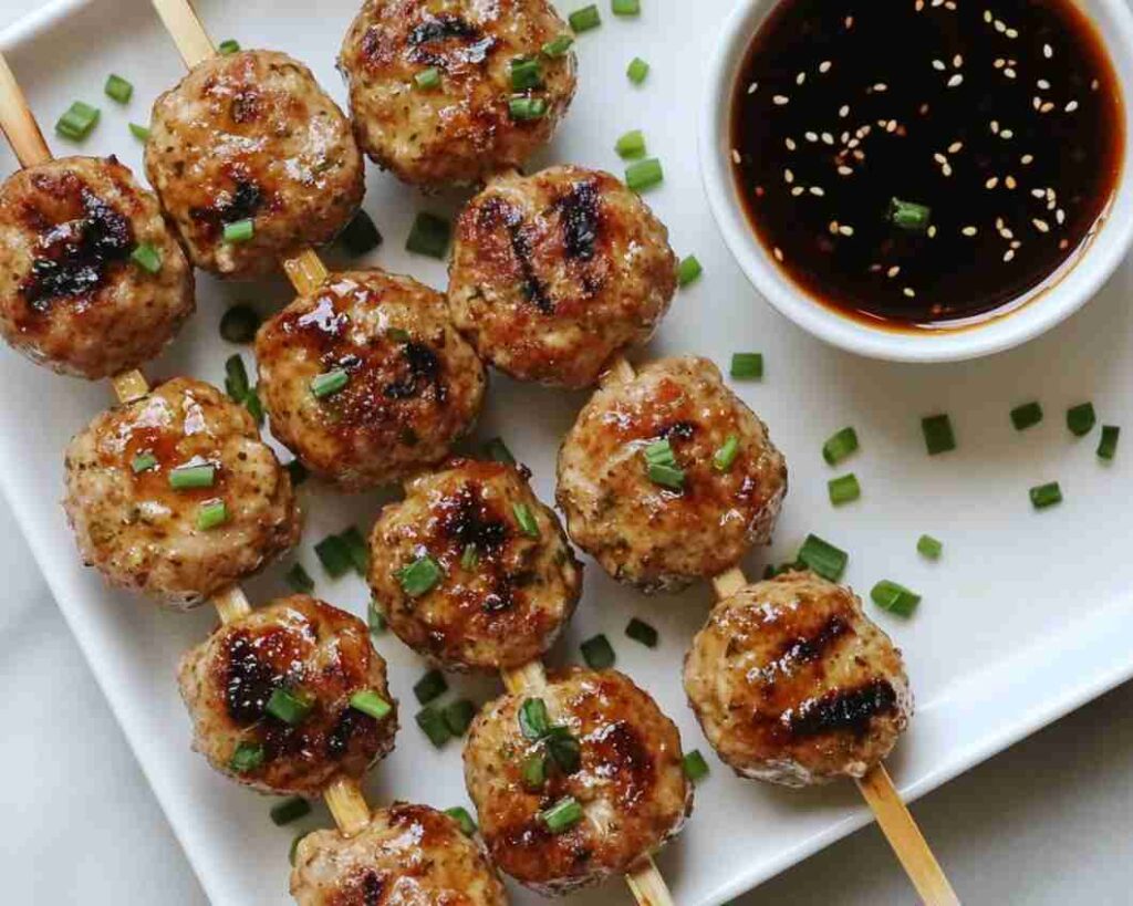 Japanese Tsukune (Chicken Meatballs)