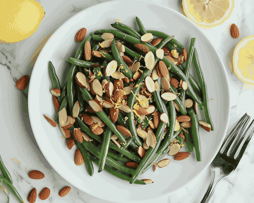 Green Bean Almondine with Lemon Zest