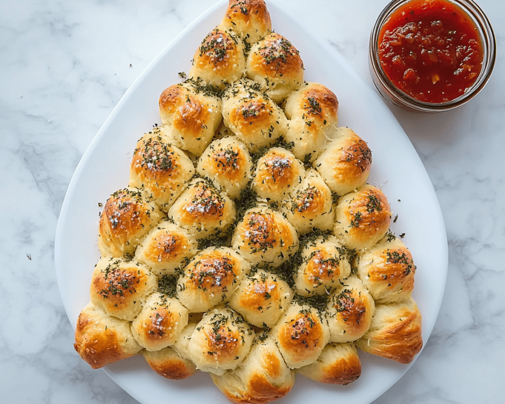 Christmas Tree Pull-Apart Bread