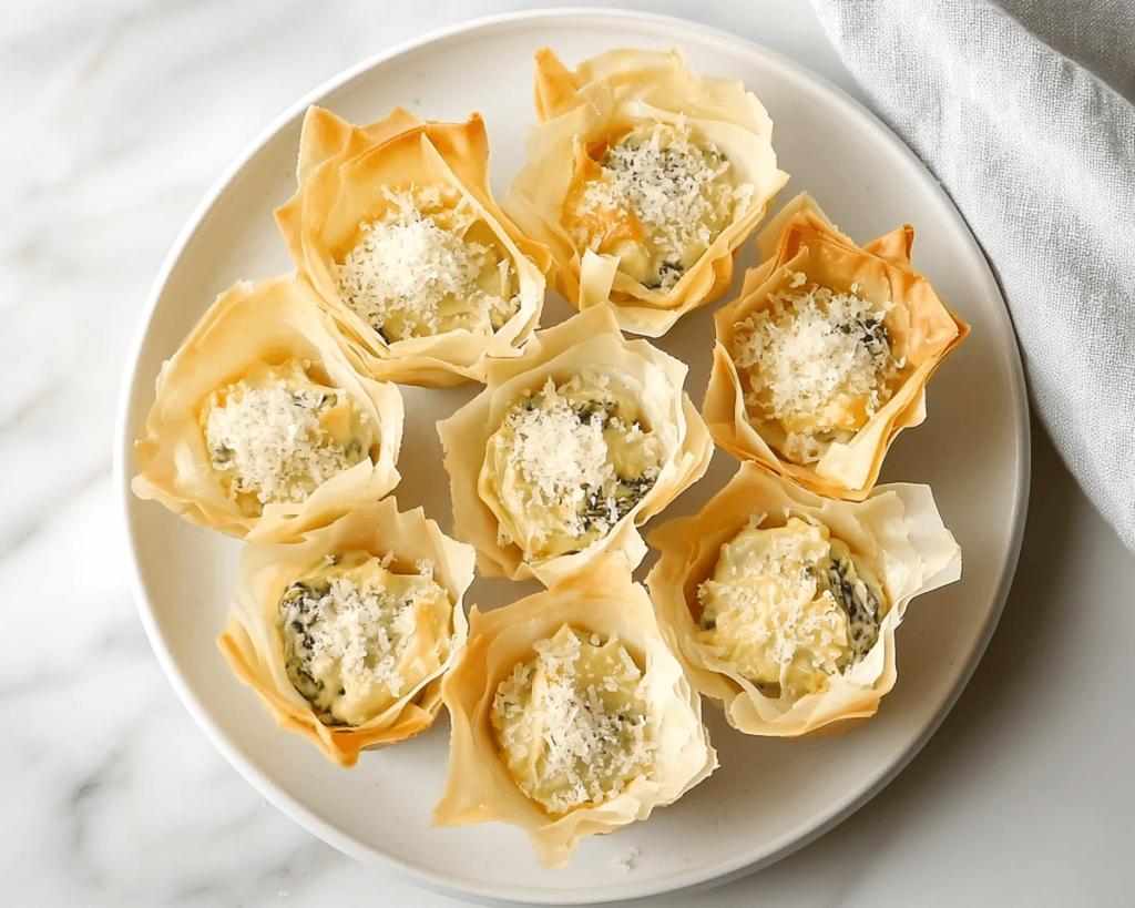 Spinach Artichoke Dip Cups