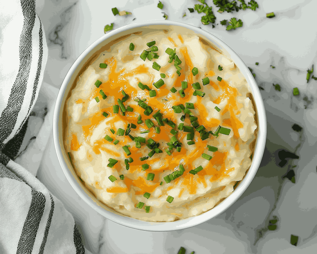 Cheddar and Chive Mashed Potatoes