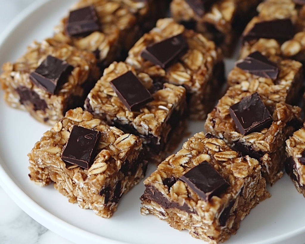 Granola Bars with Dark Chocolate