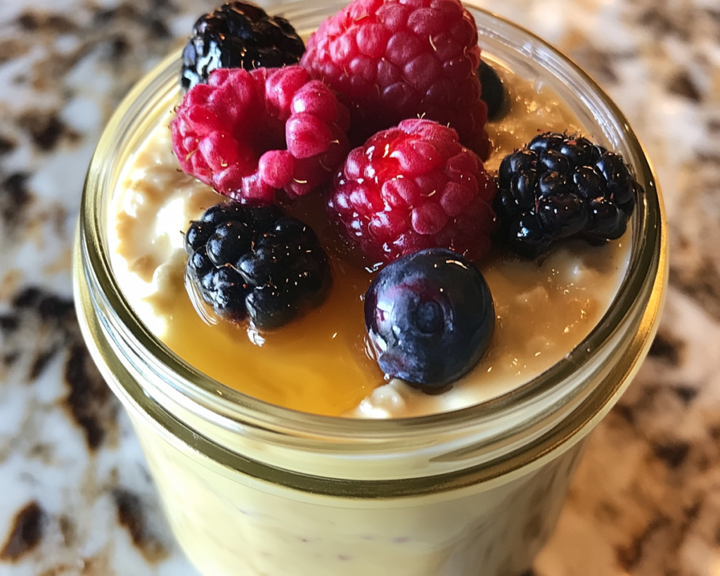 Overnight Oats with Fresh Berries