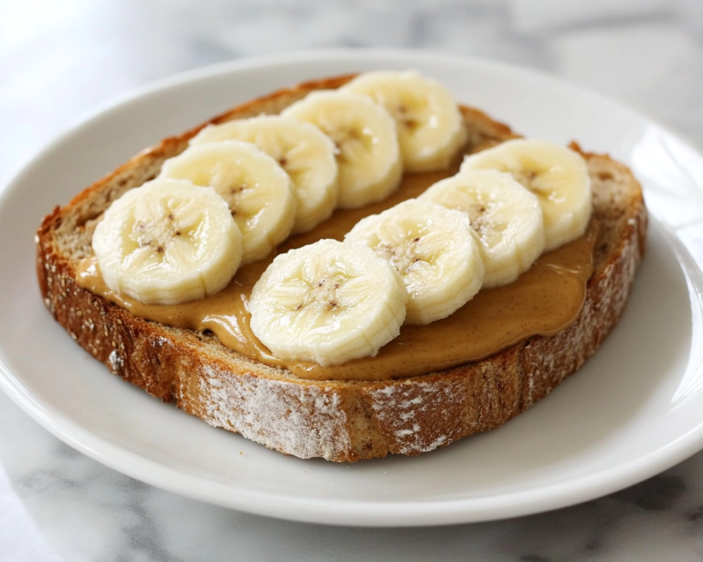 Peanut Butter and Banana Toast