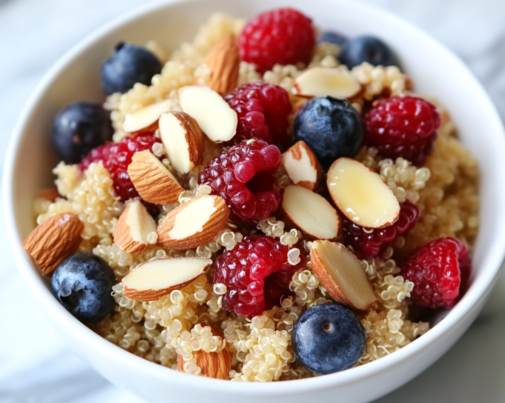 Quinoa Breakfast Bowls with Almonds