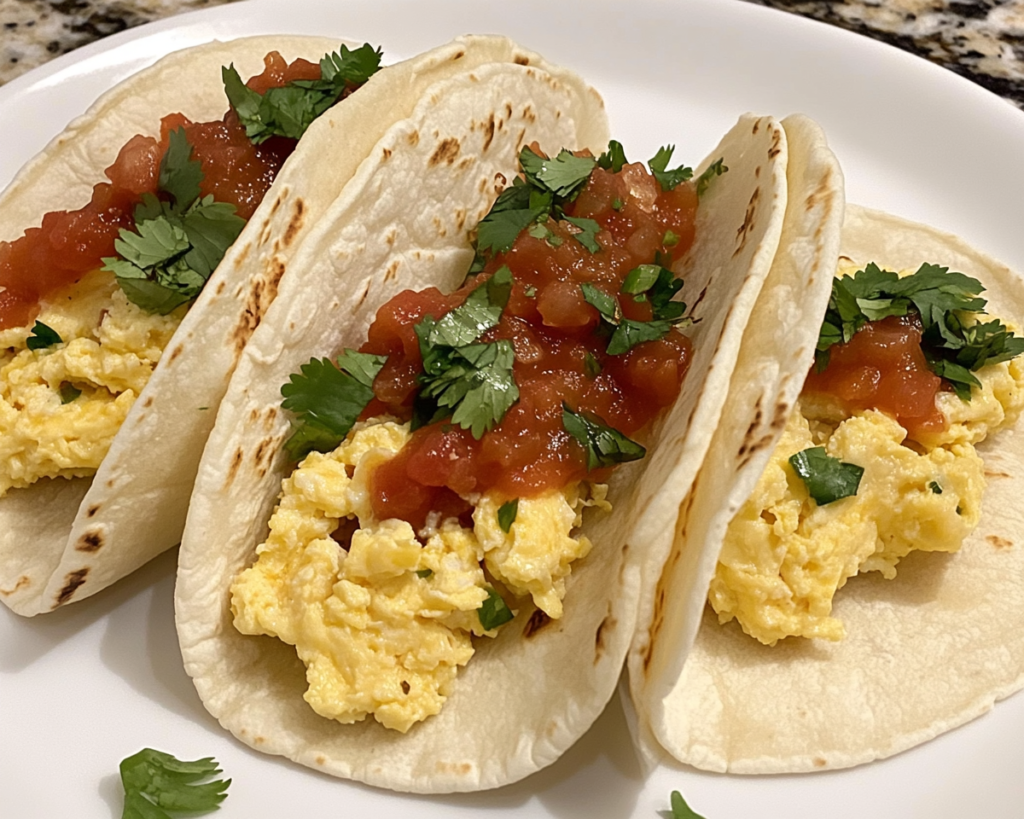 Breakfast Tacos with Scrambled Eggs