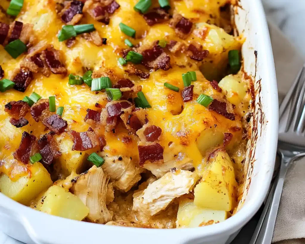 Cheesy Chicken and Potato Casserole Recipe