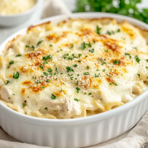 Creamy Chicken Alfredo Casserole Recipe