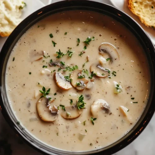 Crockpot Creamy Mushroom Soup Recipe