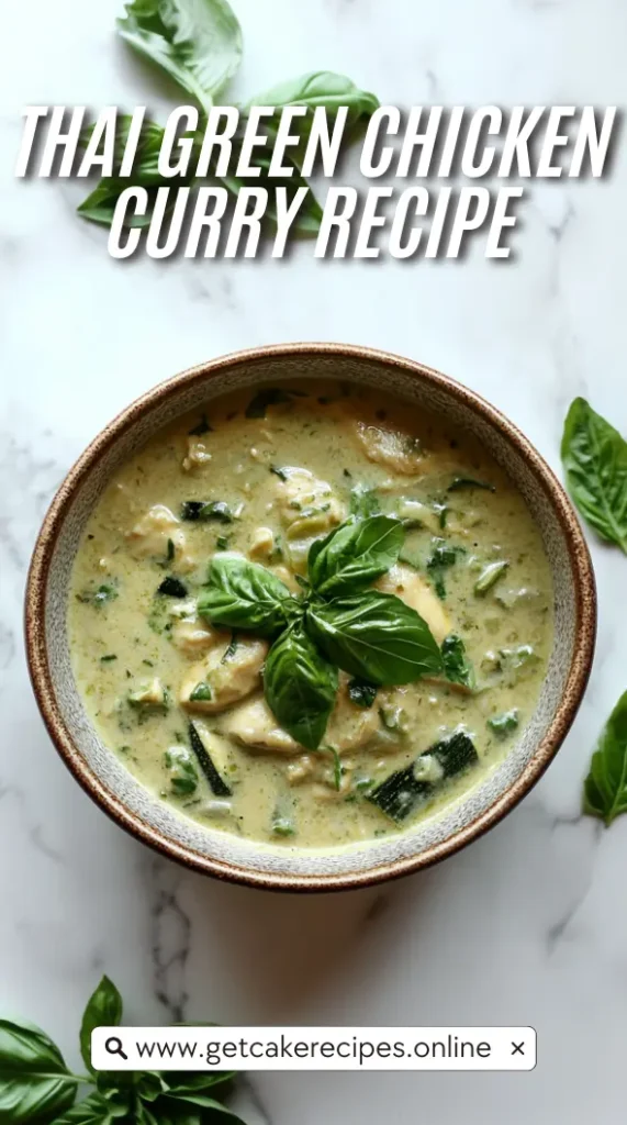 Easy Thai Green Chicken Curry Recipe