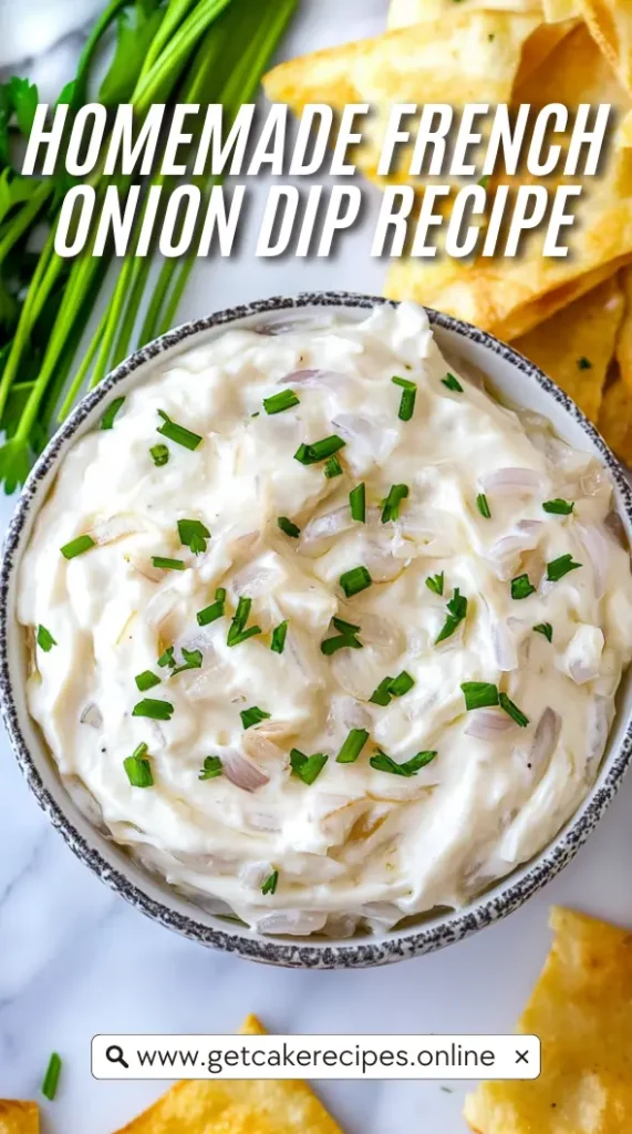 Homemade French Onion Dip Recipe