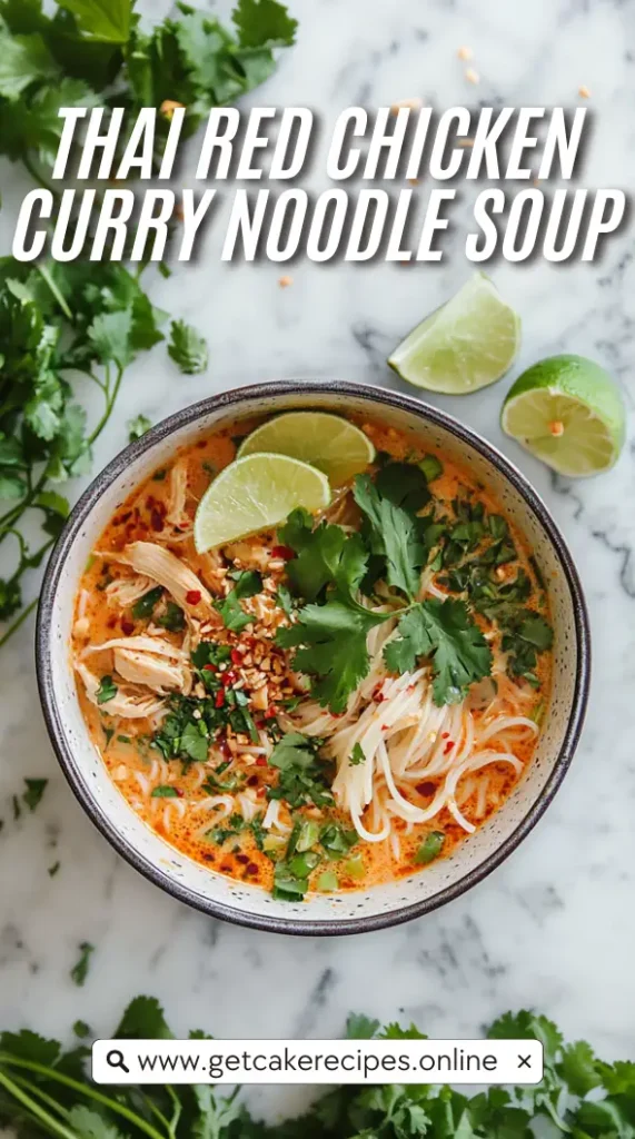 Thai Red Chicken Curry Noodle Soup Recipe