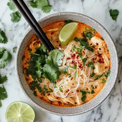 Thai Red Chicken Curry Noodle Soup Recipe