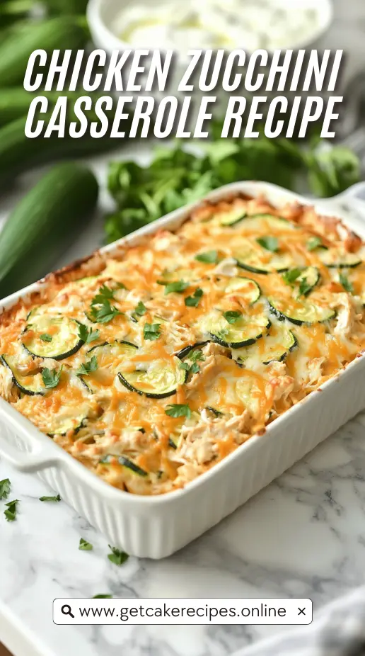 The Best Chicken Zucchini Casserole Recipe