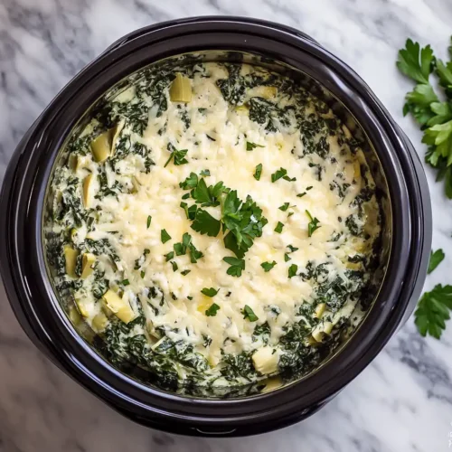 The Best Crockpot Spinach and Artichoke Dip