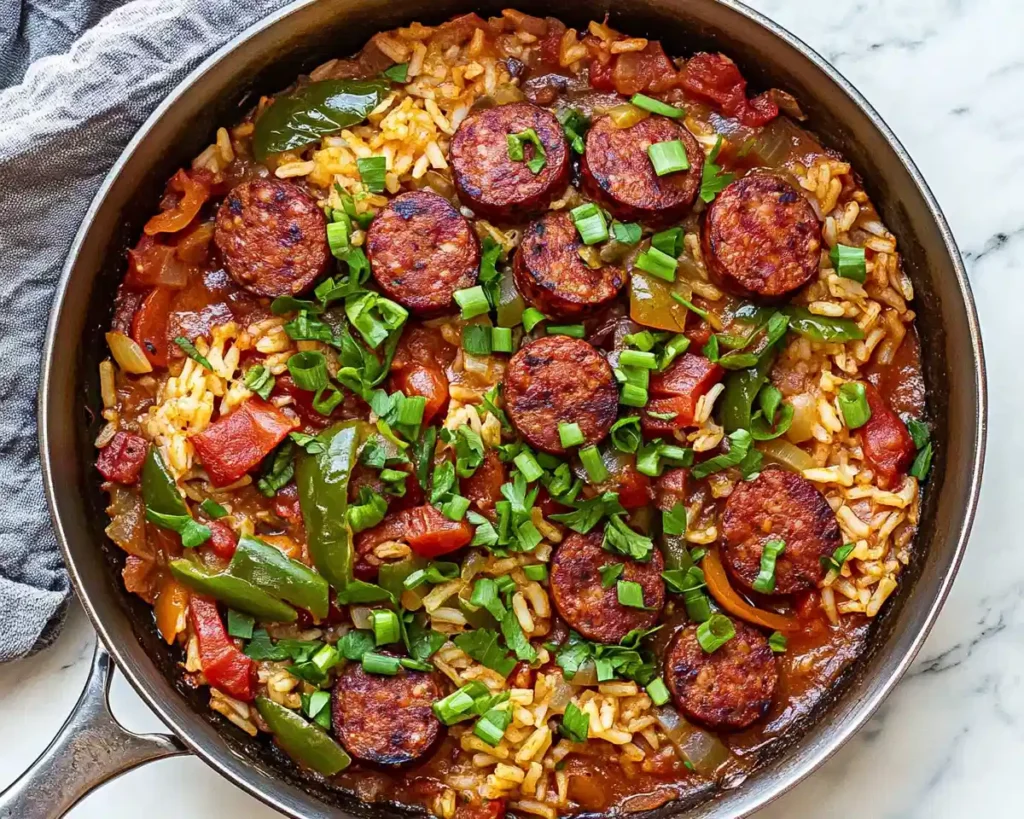 Cajun Sausage and Rice Skillet Recipe